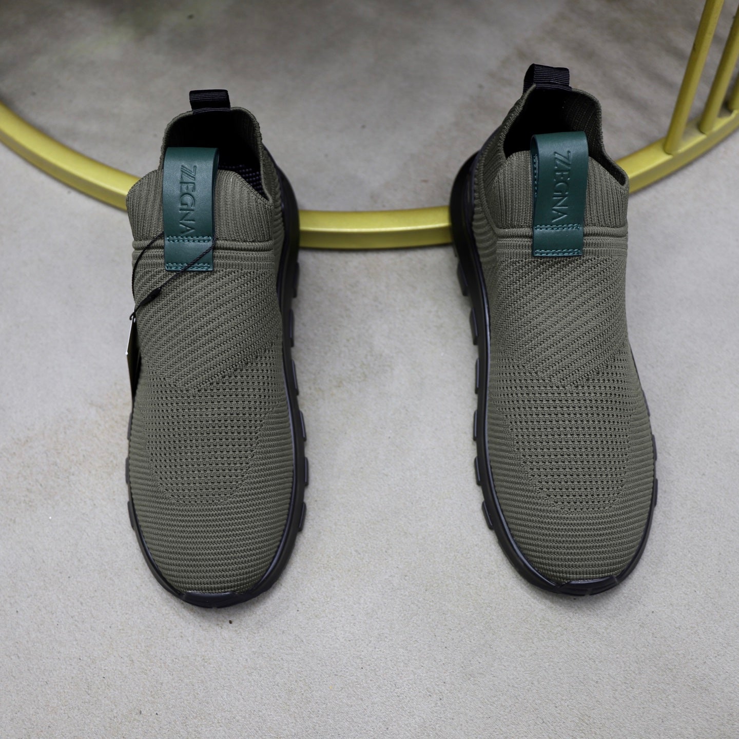 Zegna Cashmere Flyknit Sneakers