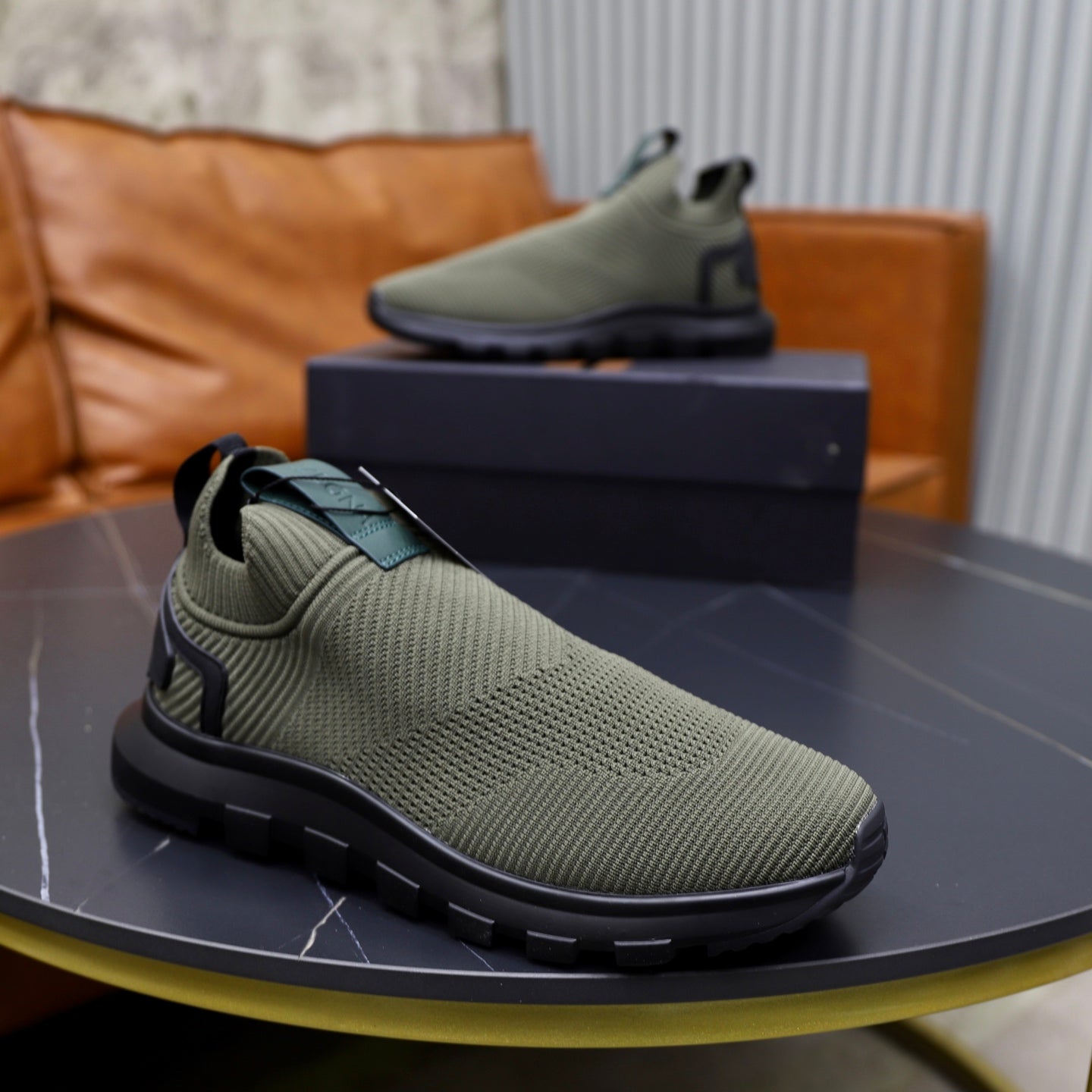 Zegna Cashmere Flyknit Sneakers