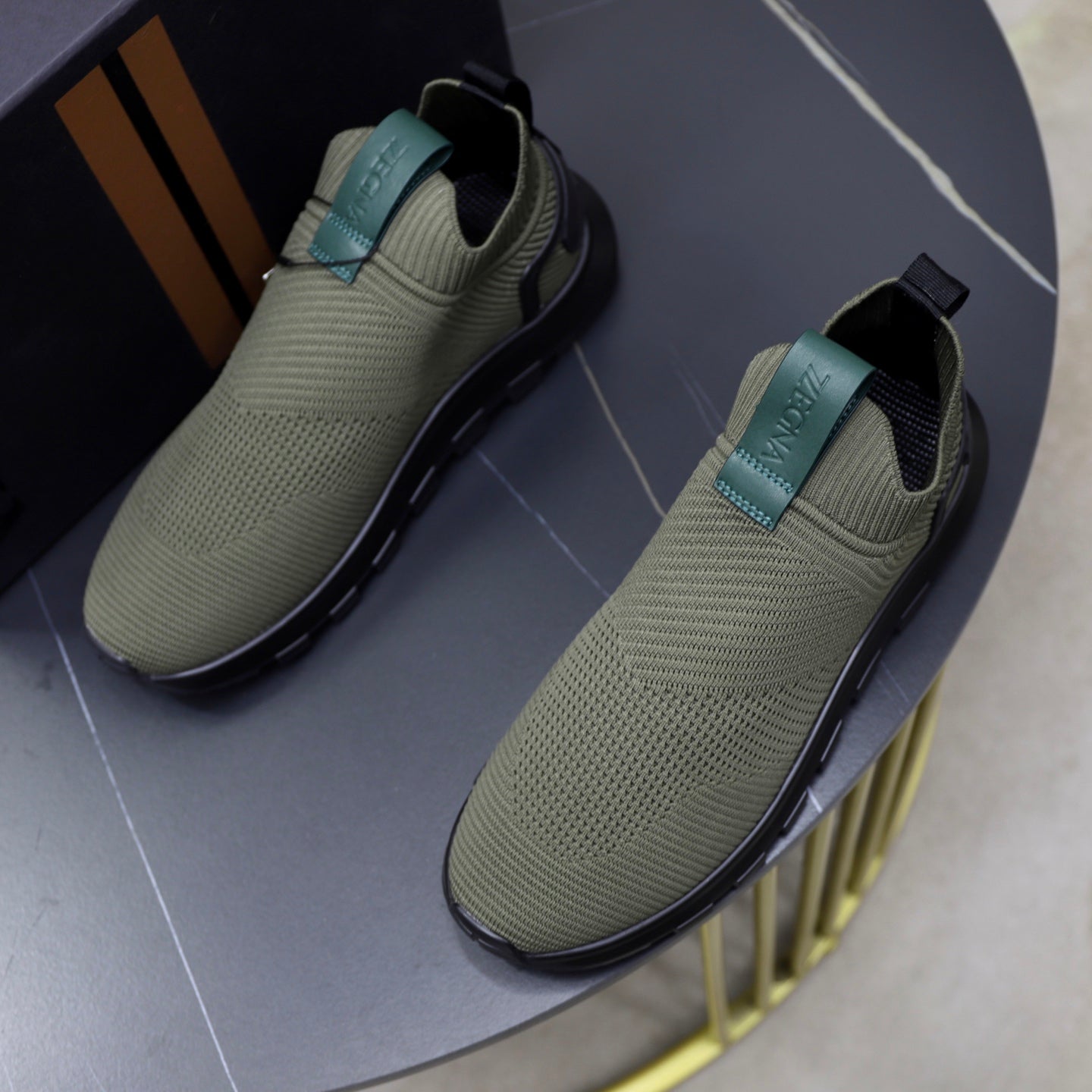 Zegna Cashmere Flyknit Sneakers