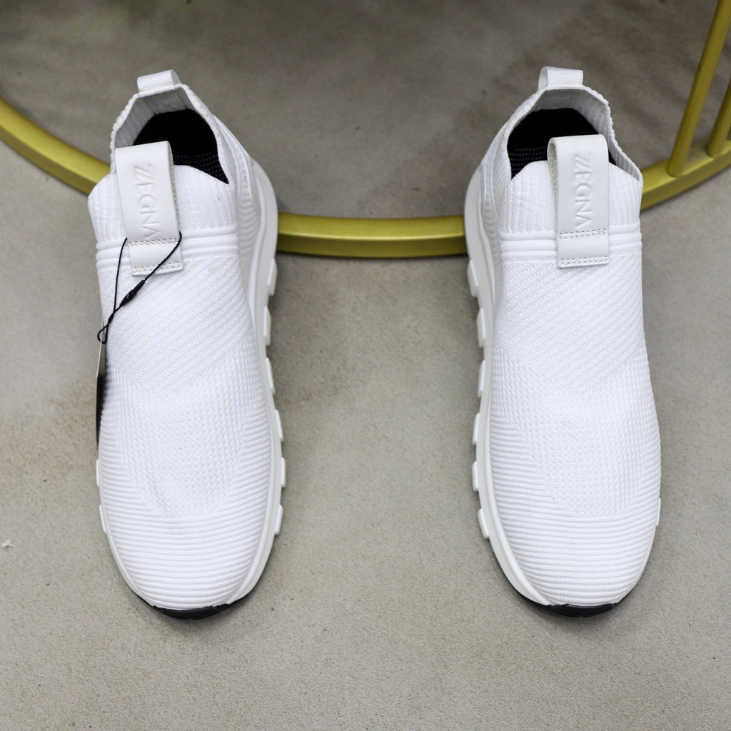 Zegna Cashmere Flyknit Sneakers