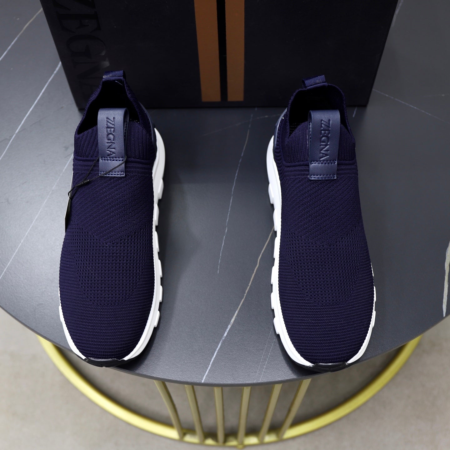 Zegna Cashmere Flyknit Sneakers