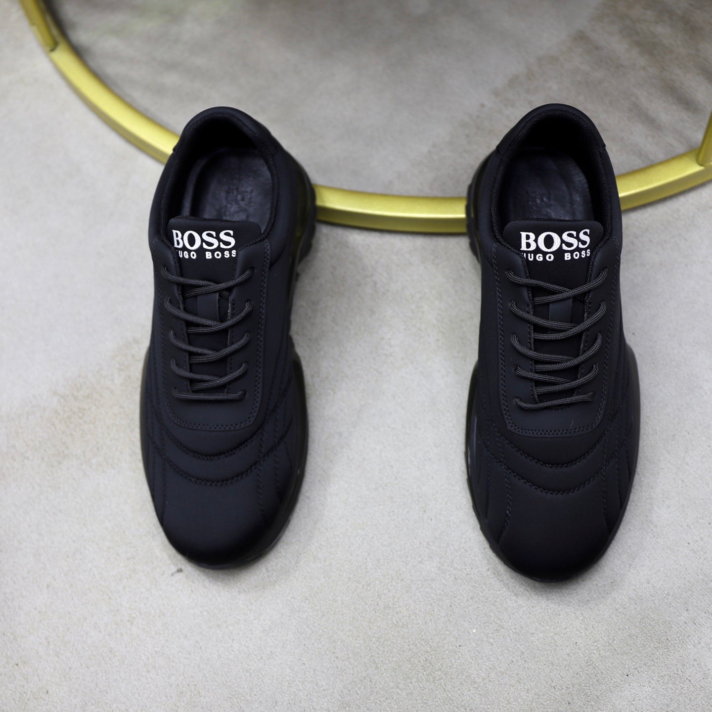 Boss Men's Knit Sport Sneakers