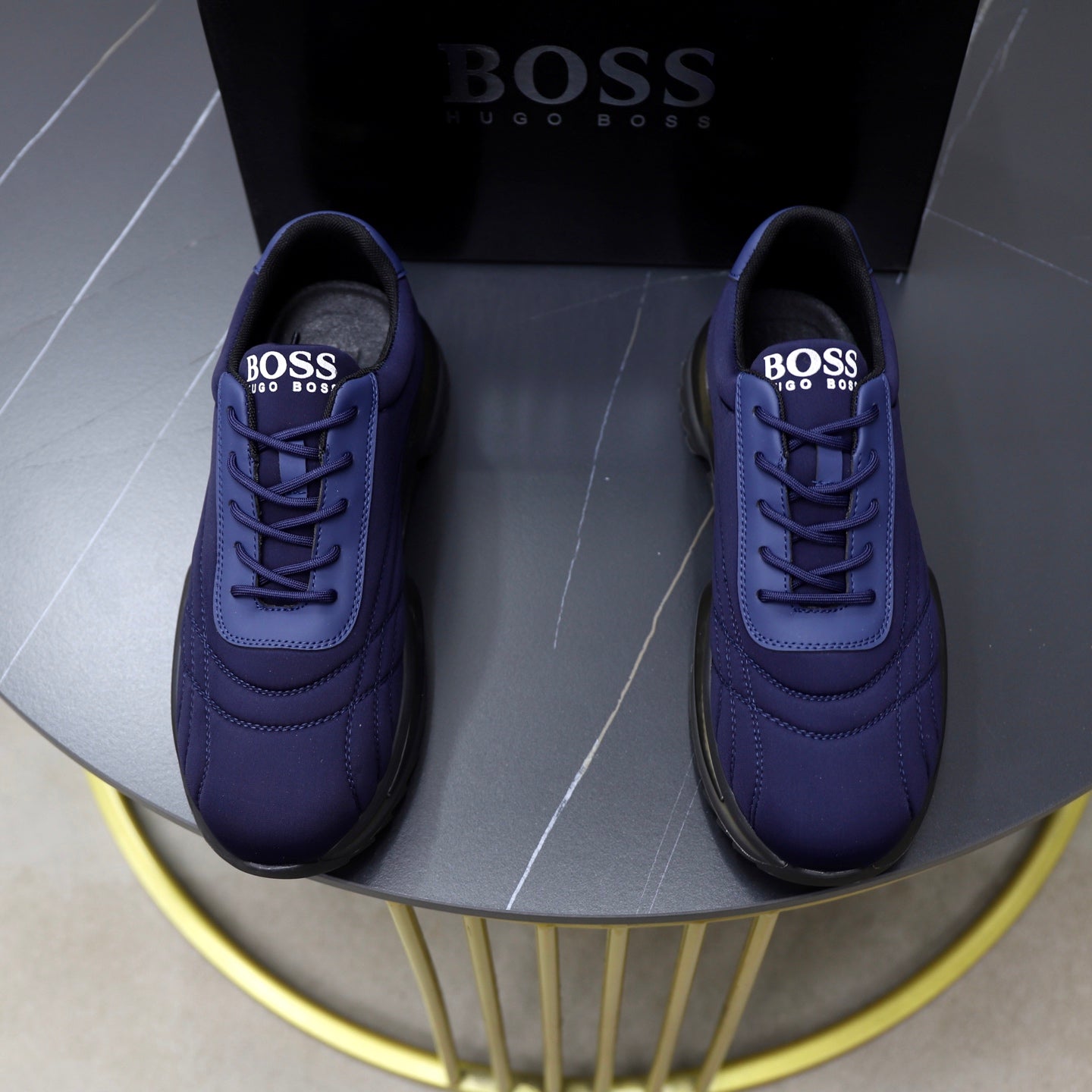 Boss Men's Knit Sport Sneakers