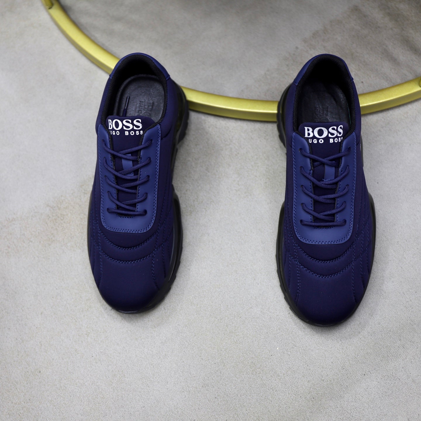 Boss Men's Knit Sport Sneakers