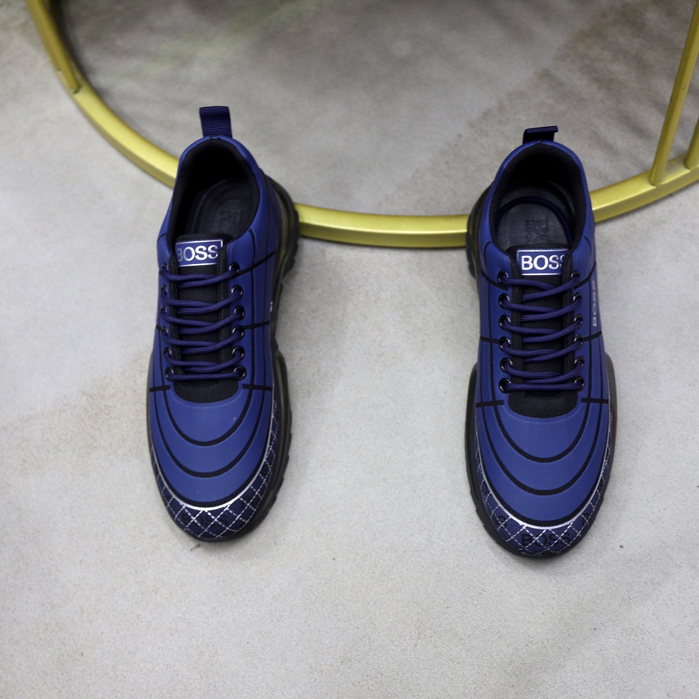 Boss Men's Knit Sport Sneakers