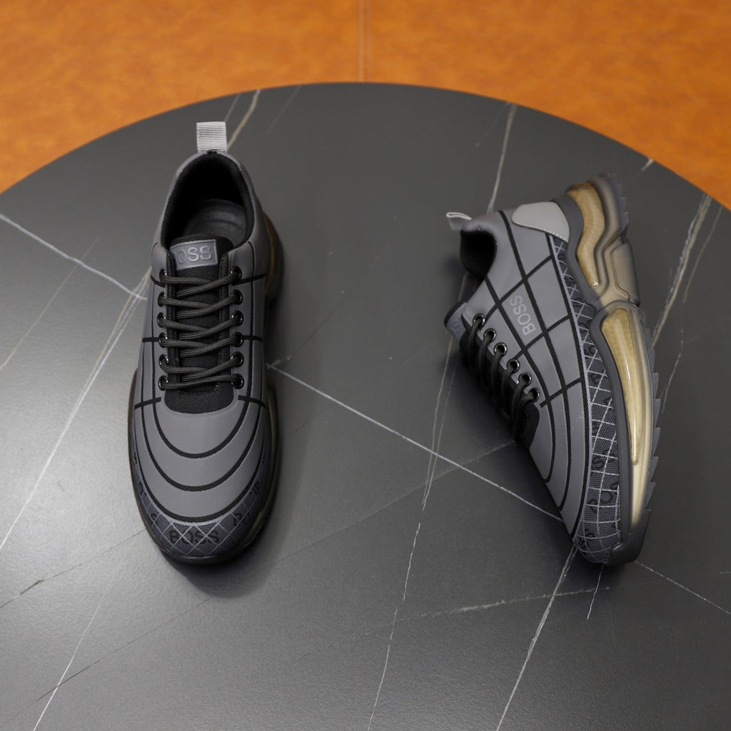 Boss Men's Knit Sport Sneakers