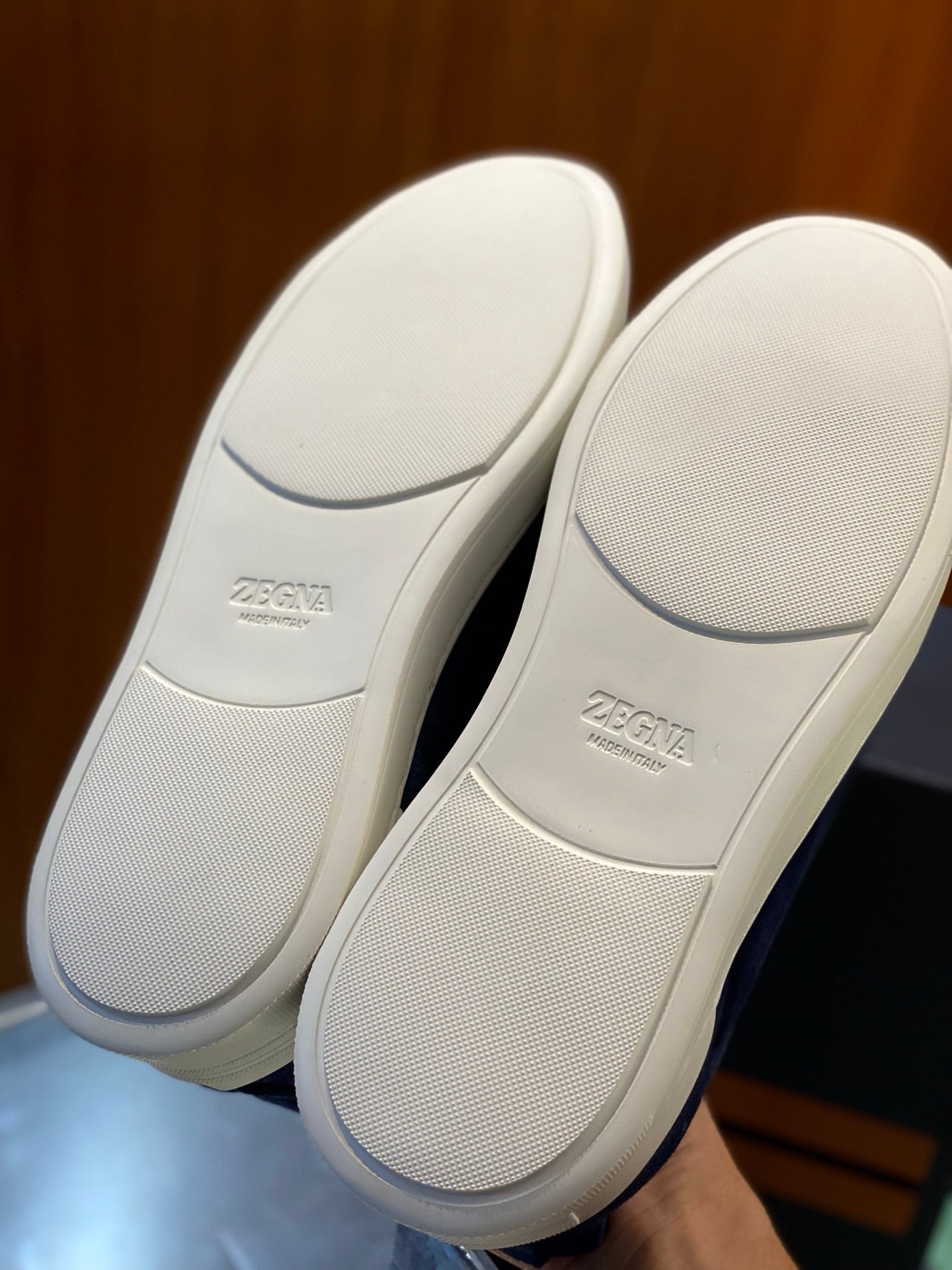 Zegna Triple Stitch Leather Sneakers