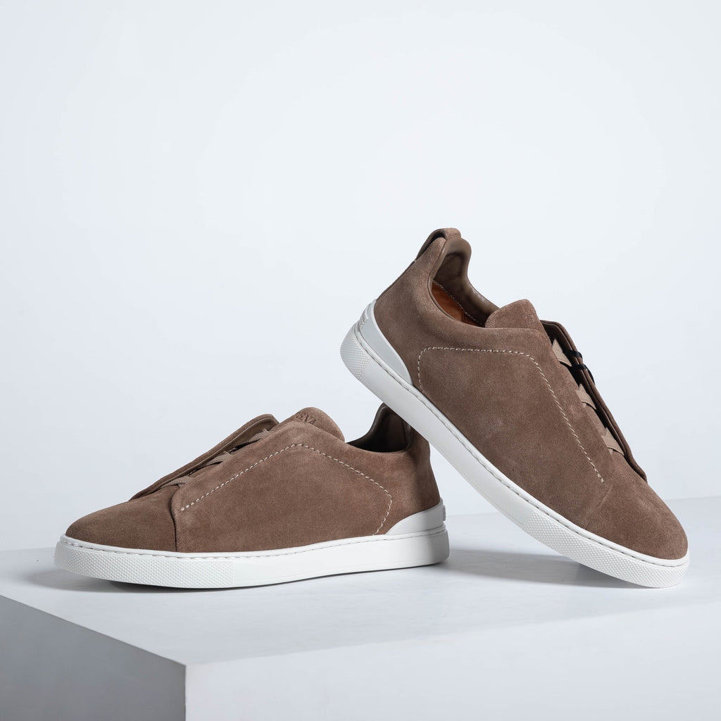 Zegna SECONDSKIN Triple Stitch Low-Top Sneakers
