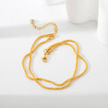Minimalist Waterproof Adjustable Layered Anklet